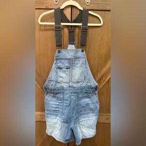 G-Star Women's Utility Boyfriend Denim Short Overalls